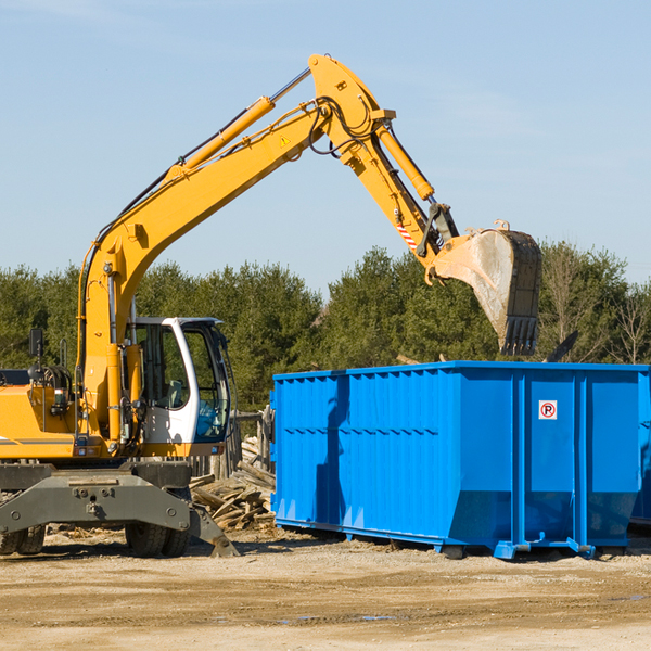 how does a residential dumpster rental service work in Villenova New York